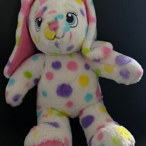 Colorful Polka Dot Bunny Plush Toy